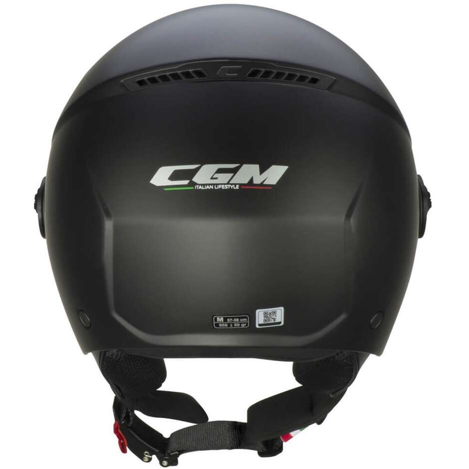 Casco Open face jet CGM 167A FLO MONO (visiera lunga) - nero opaco