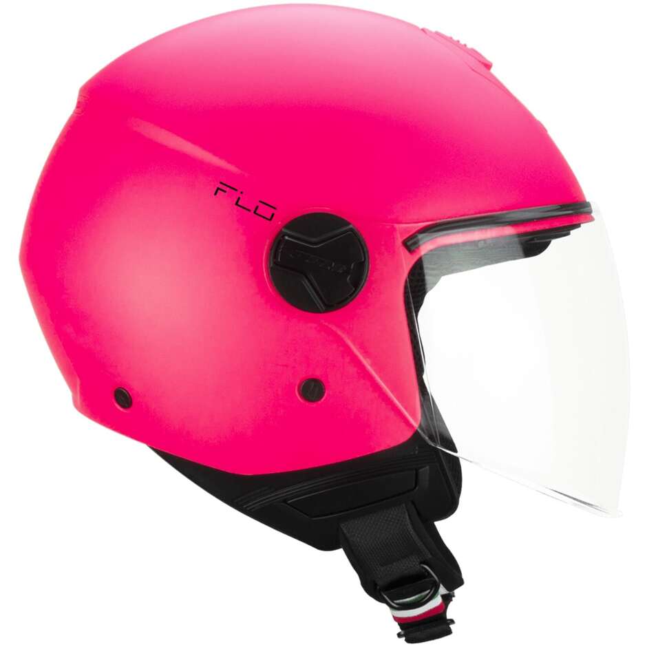 Casco Open face jet CGM 167A FLO MONO (visiera lunga) - rosa fluo opaco