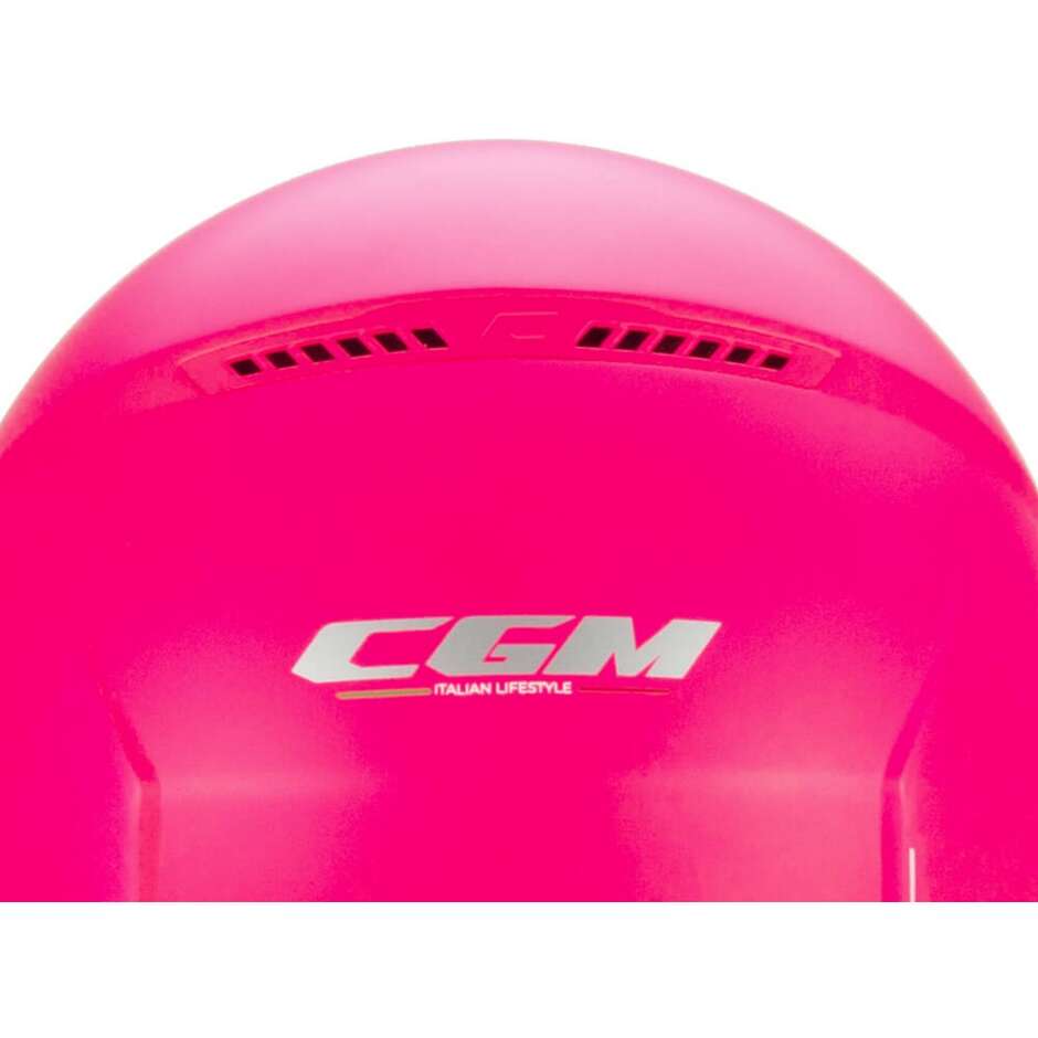 Casco Open face jet CGM 167A FLO MONO (visiera lunga) - rosa fluo opaco