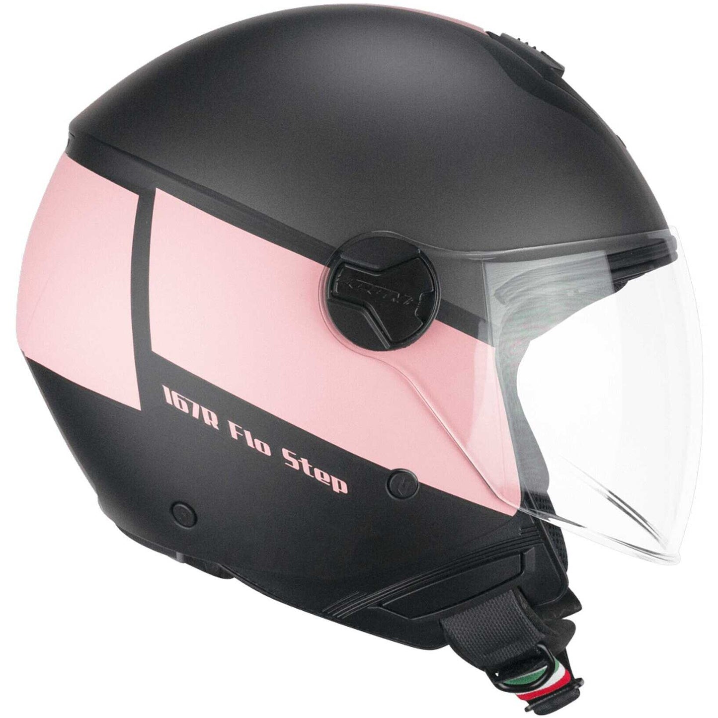 Casco Moto CGM 167R FLO STEP (visiera lunga) - Antracite rosa satinato