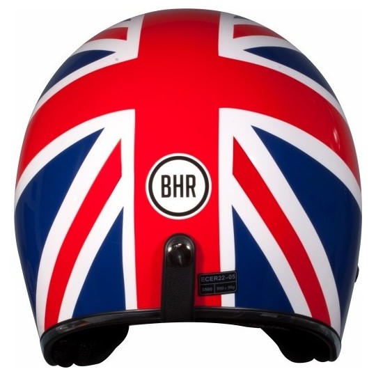 Casco Moto Jet Custom Bhr 711 RETRO' - inghilterra