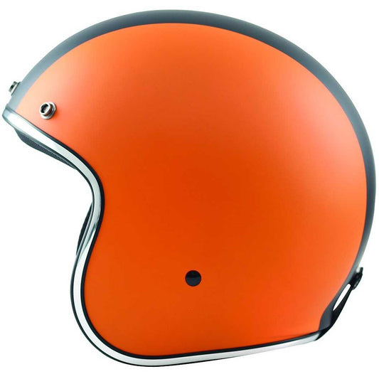 Casco Moto Jet Custom Bhr 811 - arancio opaco