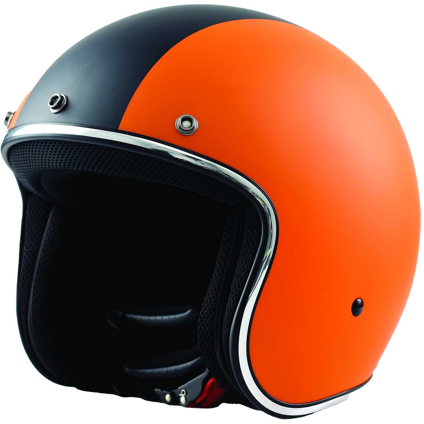 Casco Moto Jet Custom Bhr 811 - arancio opaco