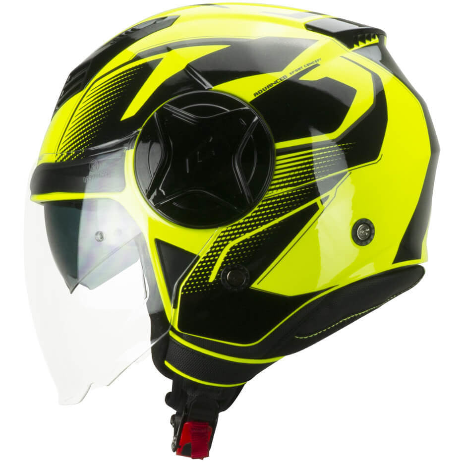 Casco Open face demi jet CGM 169G ILLI SPORT - giallo fluo nero