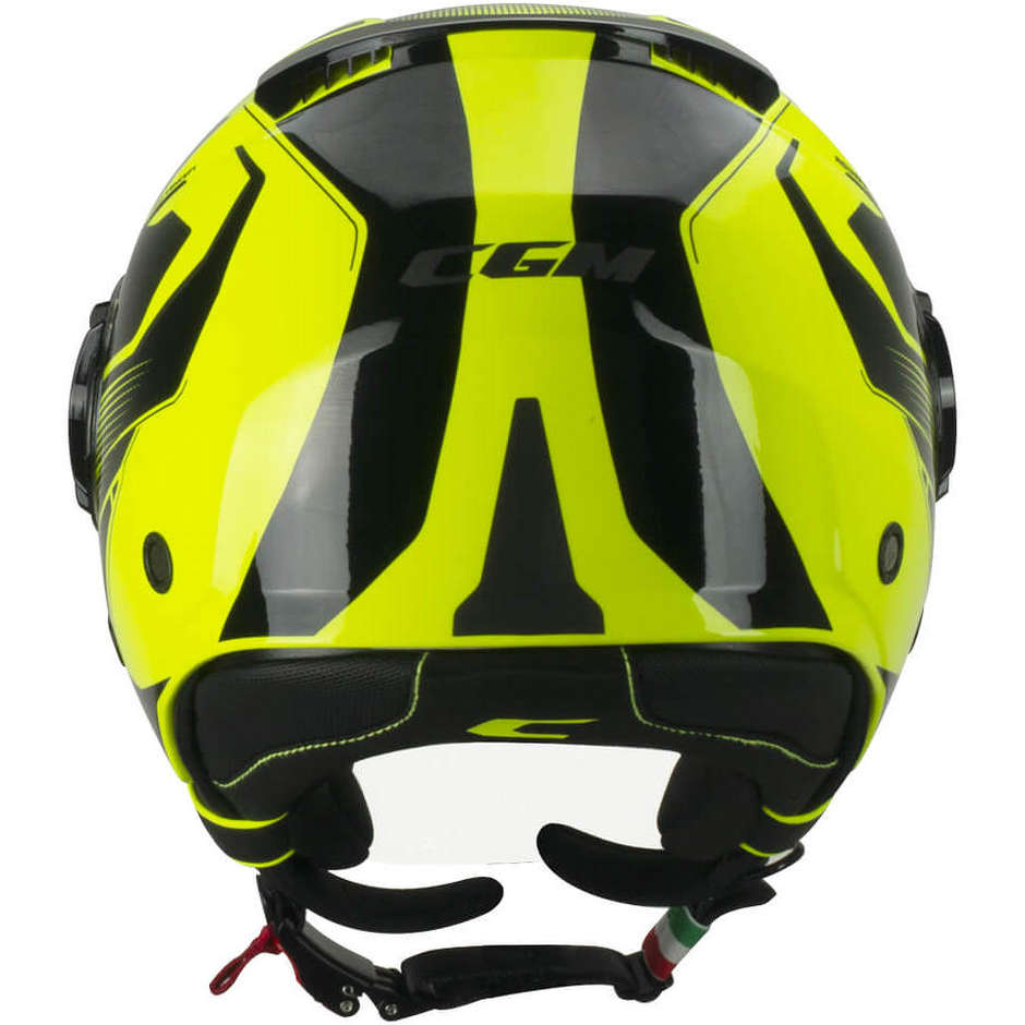 Casco Open face demi jet CGM 169G ILLI SPORT - giallo fluo nero