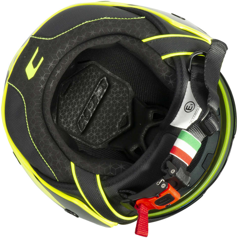 Casco Open face demi jet CGM 169G ILLI SPORT - giallo fluo nero