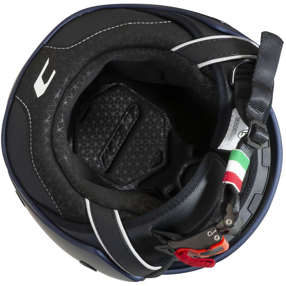 Casco Open face demi jet CGM 169G ILLI SPORT - nero rosso opaco