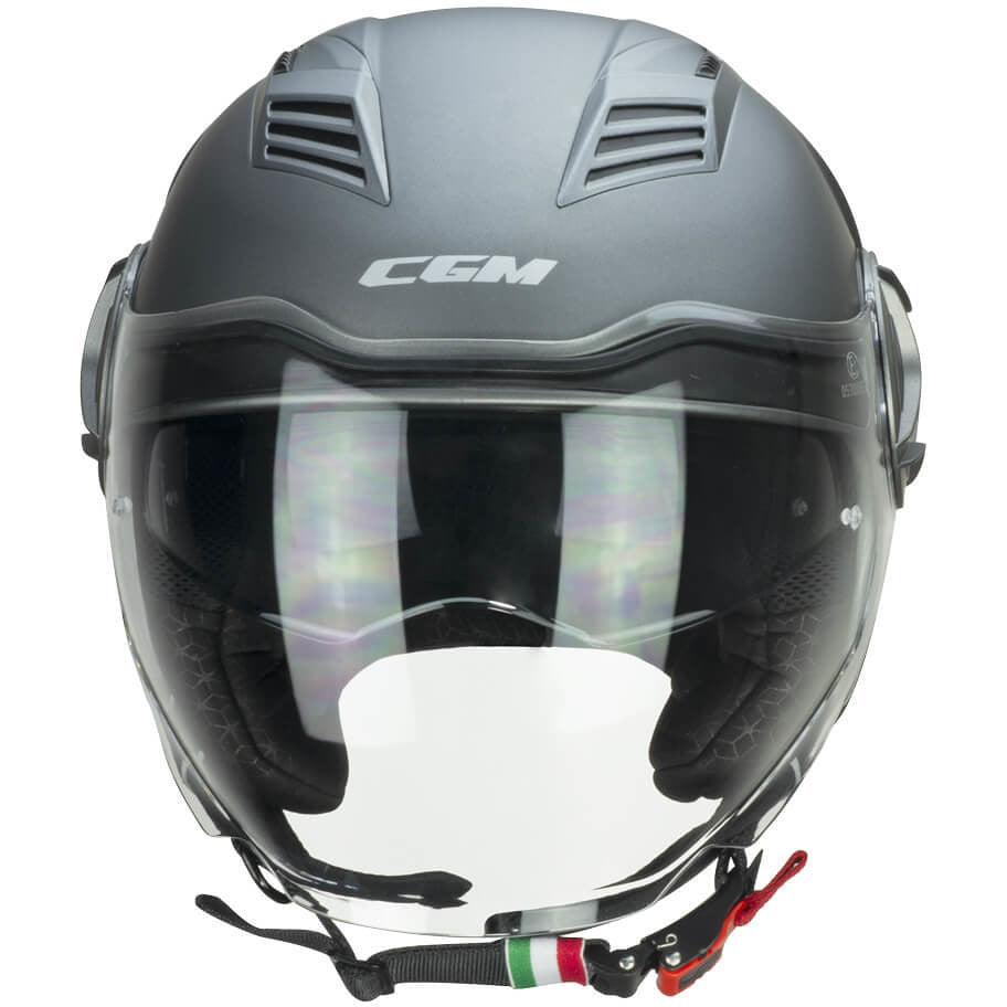 Casco Open face demi jet CGM 169A ILLI MONO - antracite satinato