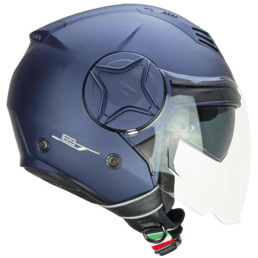 Casco Open face demi jet CGM 169A ILLI MONO - blu satinato