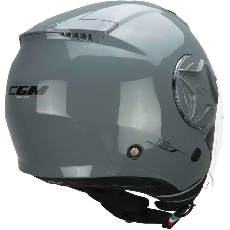 Casco Open face demi jet CGM 169G ILLI MONO - grigio