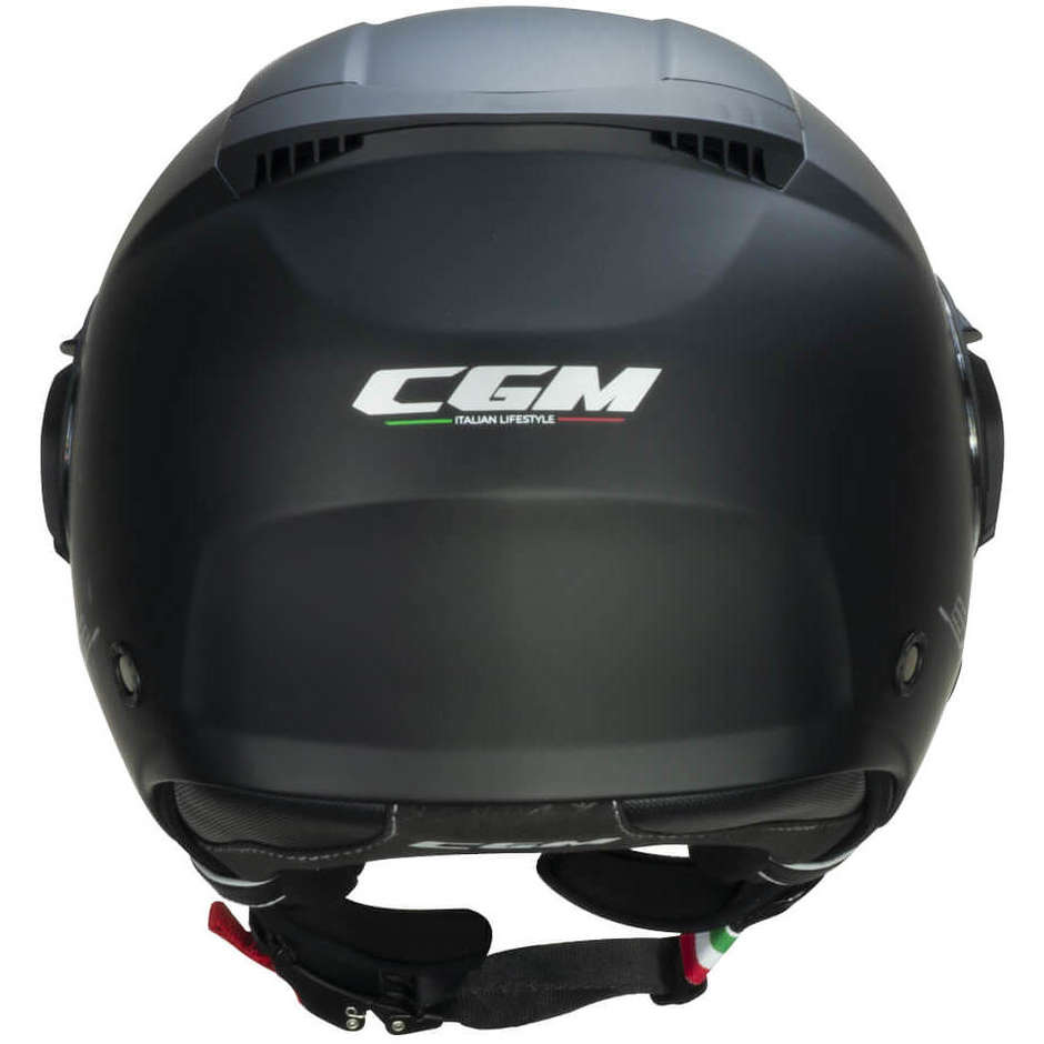 Casco Open face demi jet CGM 169A ILLI MONO - nero opaco