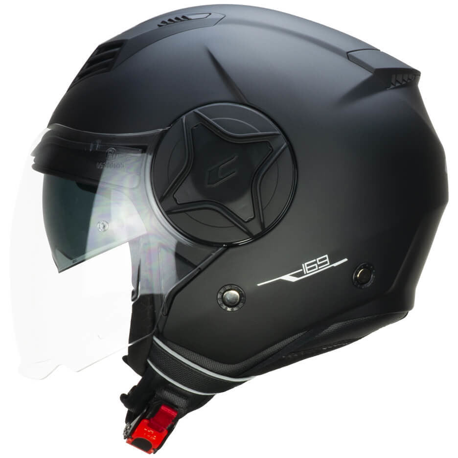 Casco Open face demi jet CGM 169A ILLI MONO - nero opaco