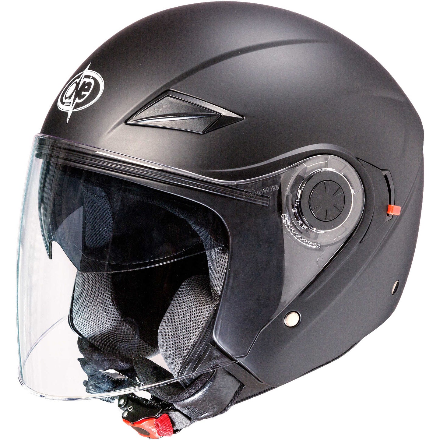 Casco Moto Jet Doppia Visiera One Alfa - Nero Opaco