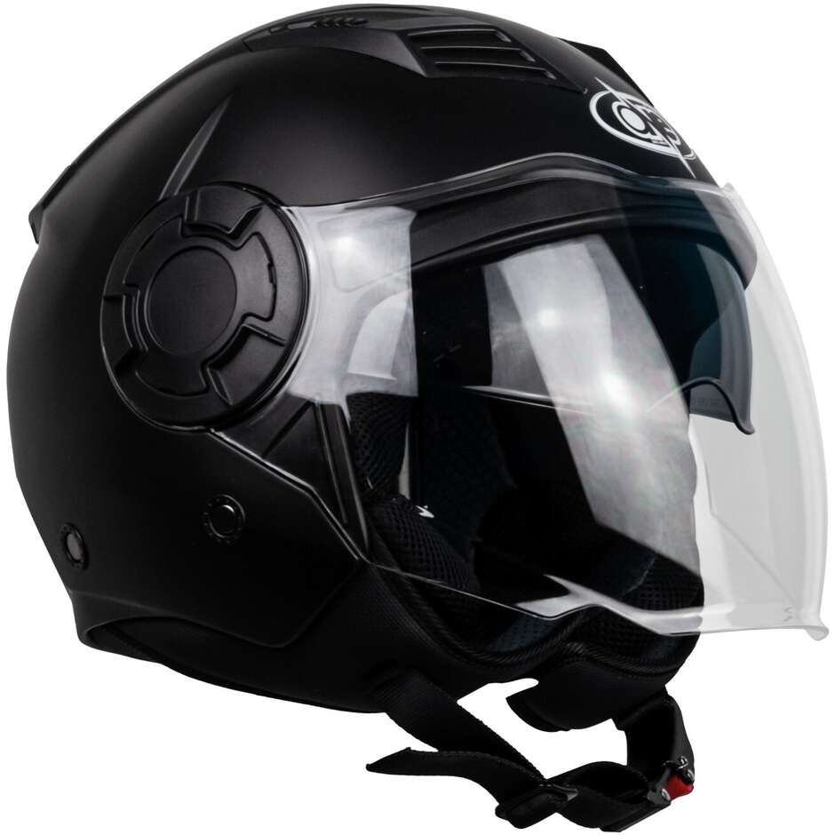 Casco Moto Jet One ALFA 2.0 Solid Nero Opaco