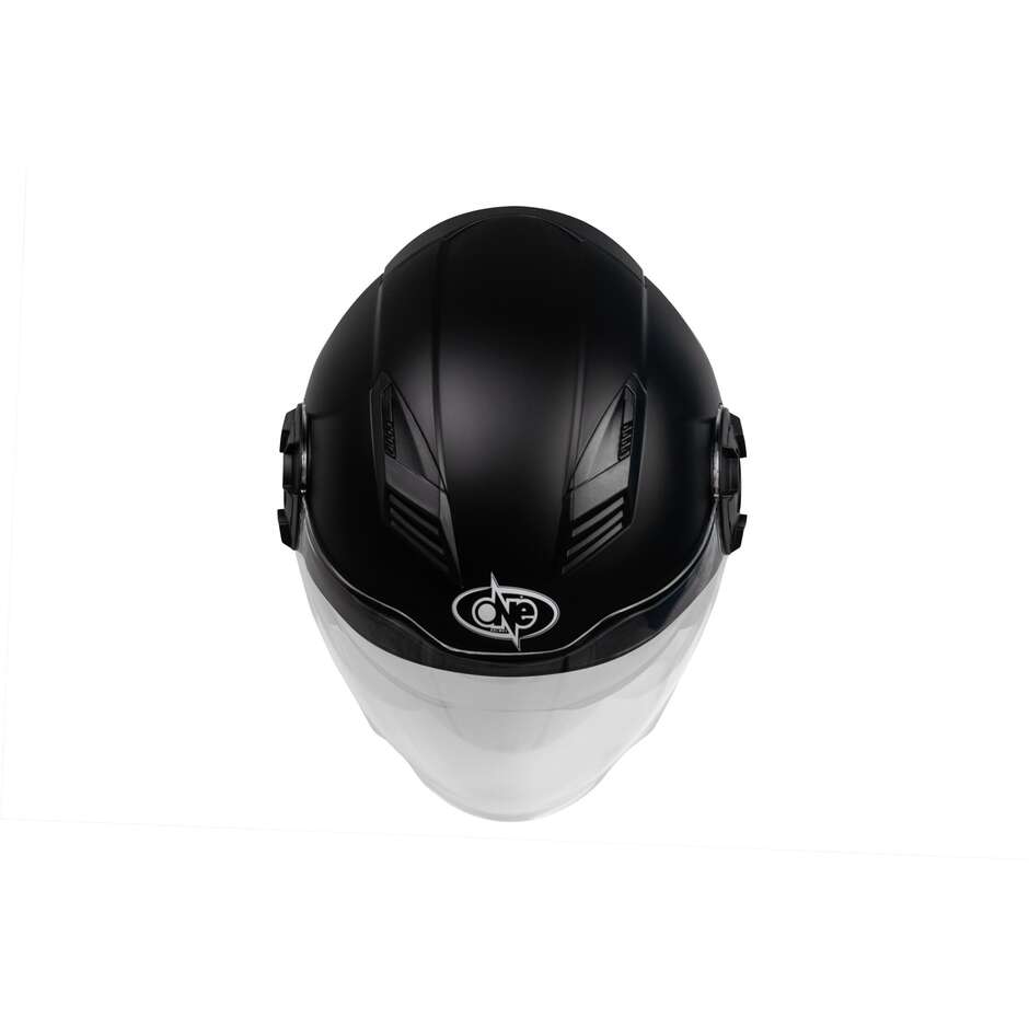 Casco Moto Jet One ALFA 2.0 Solid Nero Opaco