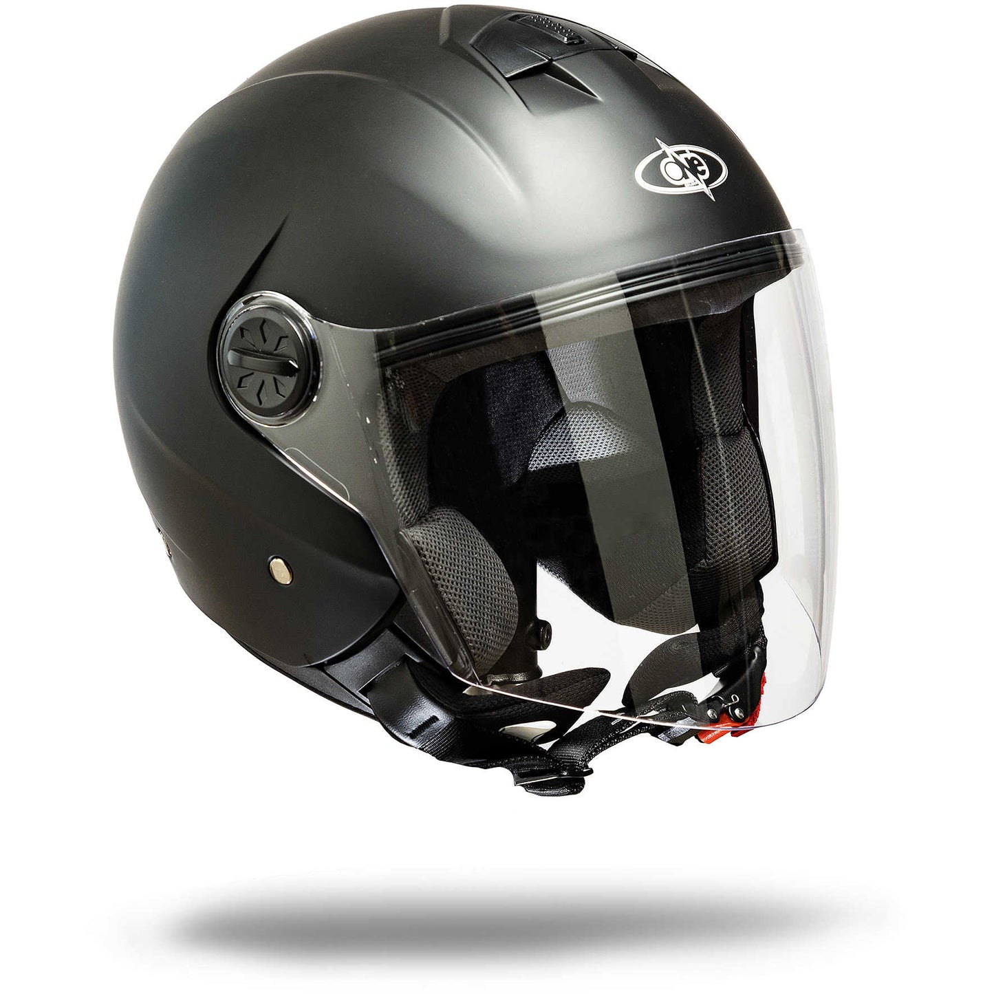 Casco Moto Jet One con visiera One Gamma - Nero Opaco