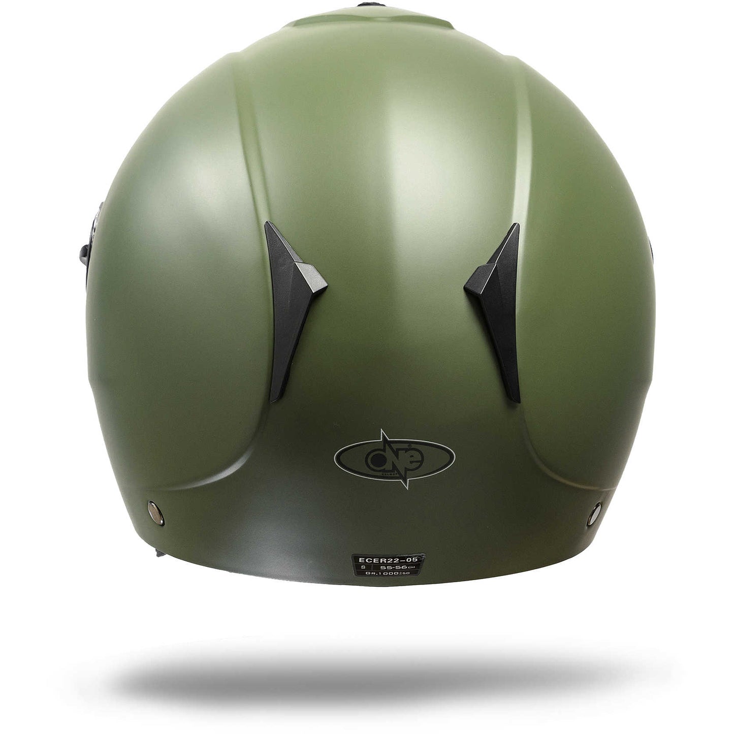 Casco Moto Jet One con visiera One Gamma Verde Opaco