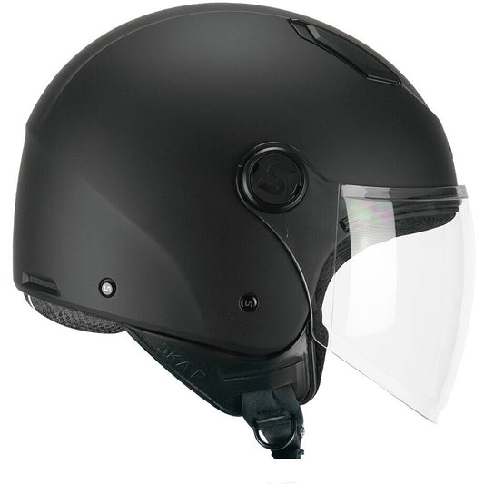 Casco Moto Jet Ska-P LUKE MONO Nero Opaco