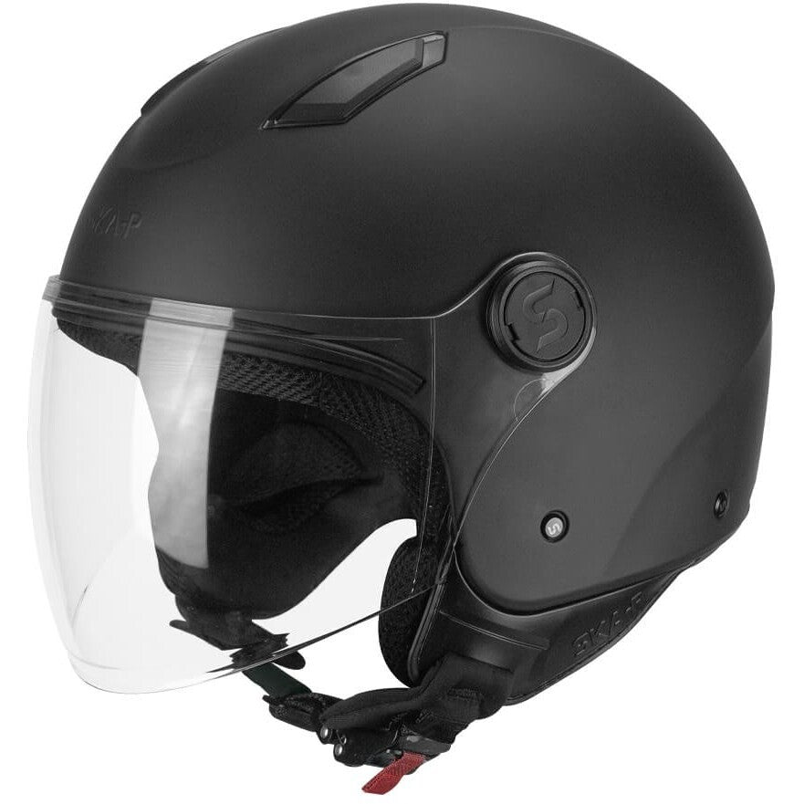 Casco Moto Jet Ska-P LUKE MONO Nero Opaco