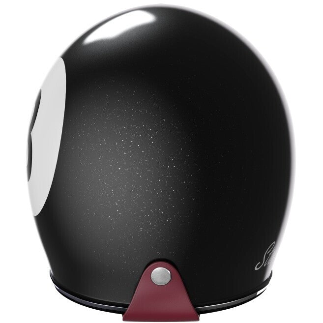 Casco Moto Custom jet Stormer QUARTZ POOL Nero Perla