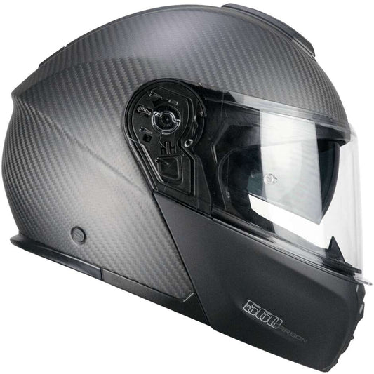 Casco Moto Modulare CGM 560C MAD PRO - carbon nero opaco