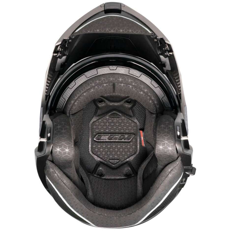 Casco Moto Modulare CGM 560C MAD PRO - carbon nero opaco