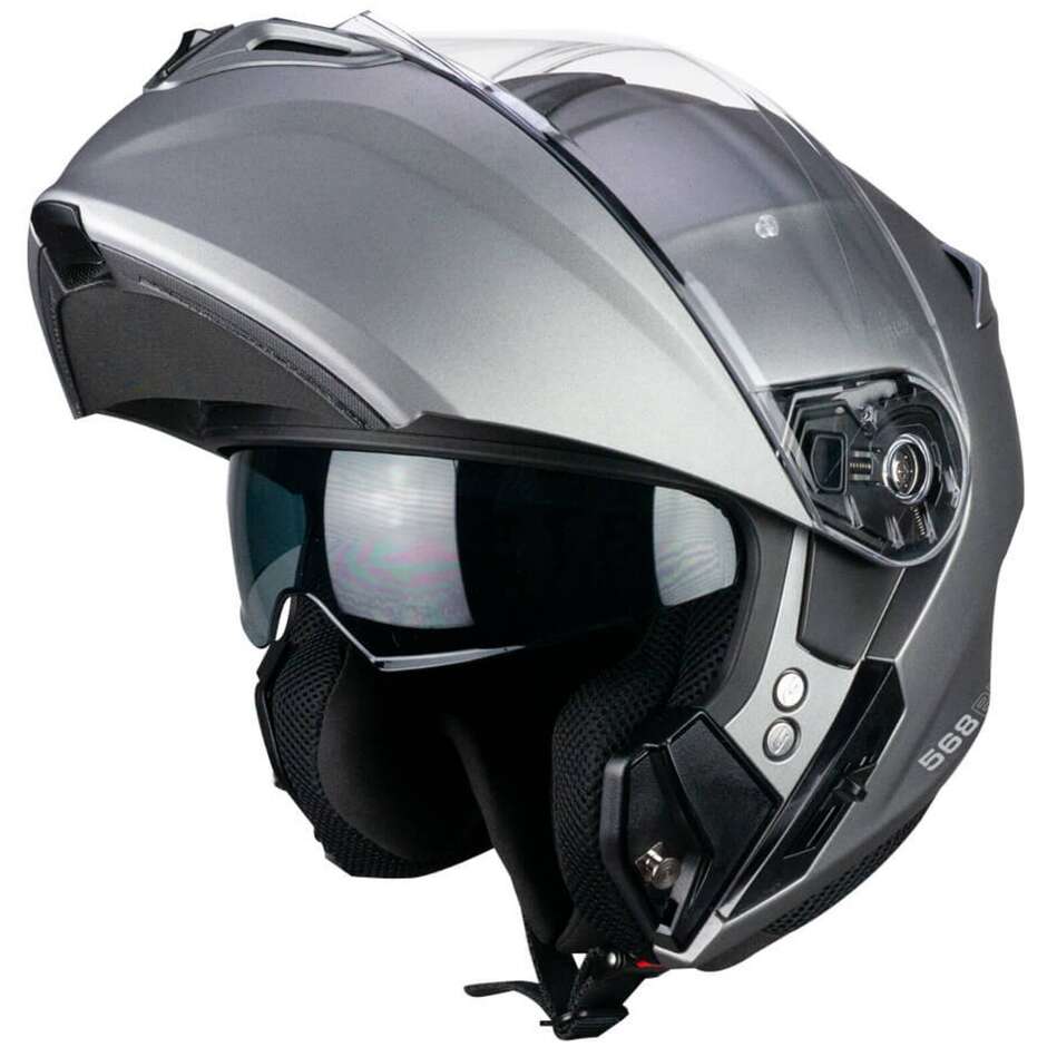 Casco Moto Modulare CGM 568A BER MONO - antracite satinato