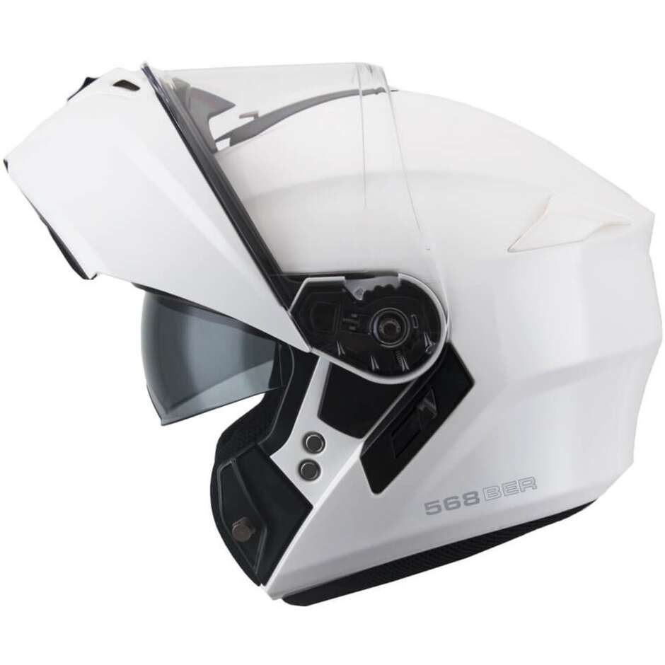 Casco Moto Modulare CGM 568A BER MONO Bianco