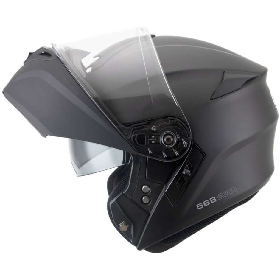 Casco Moto Modulare CGM 568A BER MONO Nero opaco