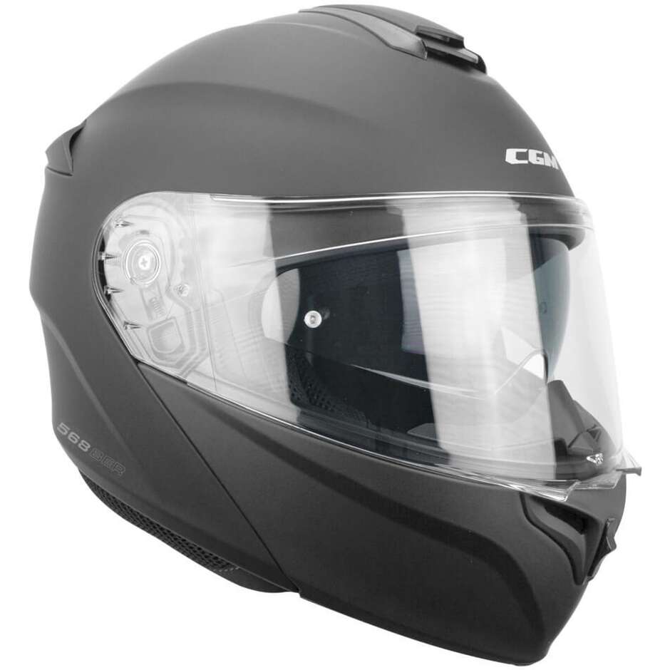 Casco Moto Modulare CGM 568A BER MONO - nero opaco