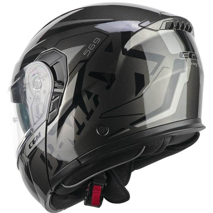 Casco Modulare CGM 569G C-MAX CITY - grafite nero