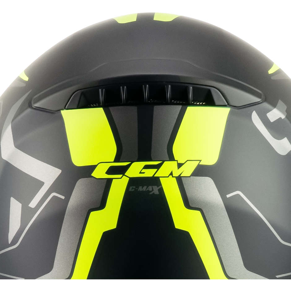 Casco Modulare CGM 569G C-MAX CITY - nero giallo fluo opaco