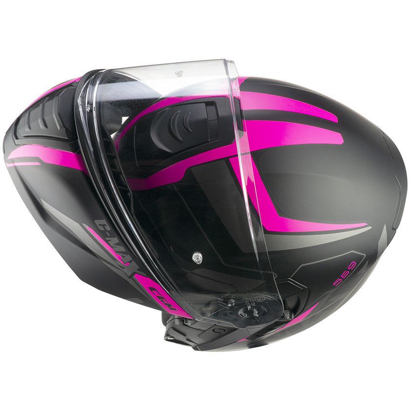 Casco Modulare CGM 569G C-MAX CITY - nero fucsia fluo opaco