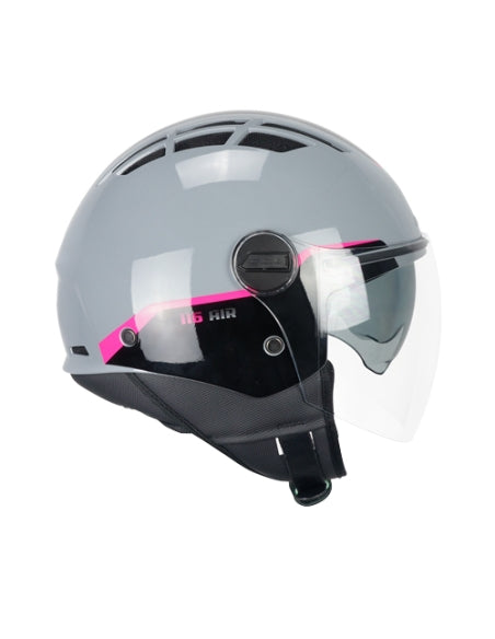 Casco Open face jet CGM 116G AIR BICO - grigio fucsia fluo