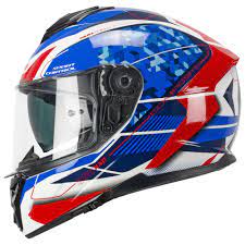 Casco Moto Integrale CGM 360S KAD RACE - blu rosso