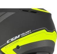 Casco Open face demi jet CGM 126G PER CITY - grafite giallo fluo opaco