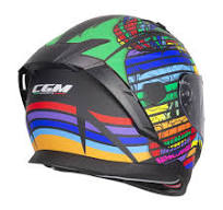 Casco Moto Integrale CGM 311X BLAST SKULL - nero blu rosso opaco