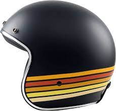 Casco Moto Jet Custom Bhr 811 - Cool black