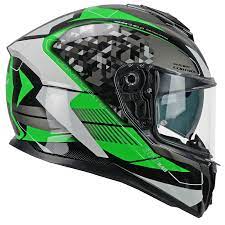 Casco Moto Integrale CGM 360S KAD RACE - grigio verde