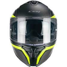 Casco Moto Integrale CGM 363X SHOT RUN - nero giallo fluo opaco