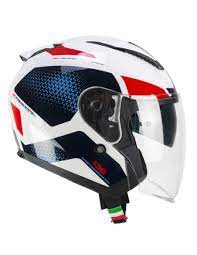 Casco Open face jet CGM 136G DNA GALAXY - bianco blu