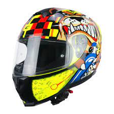 Casco Moto Integrale CGM 320S NEUTRON N2O - nero giallo fluo rosso