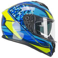 Casco Moto Integrale CGM 360S KAD RACE - blu giallo fluo