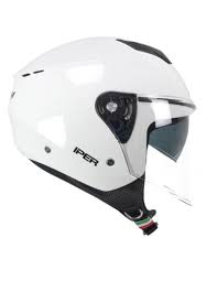 Casco Open face demi jet CGM 126A IPER MONO - bianco