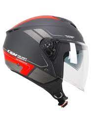 Casco Open face demi jet CGM 126G IPER CITY - nero rosso opaco