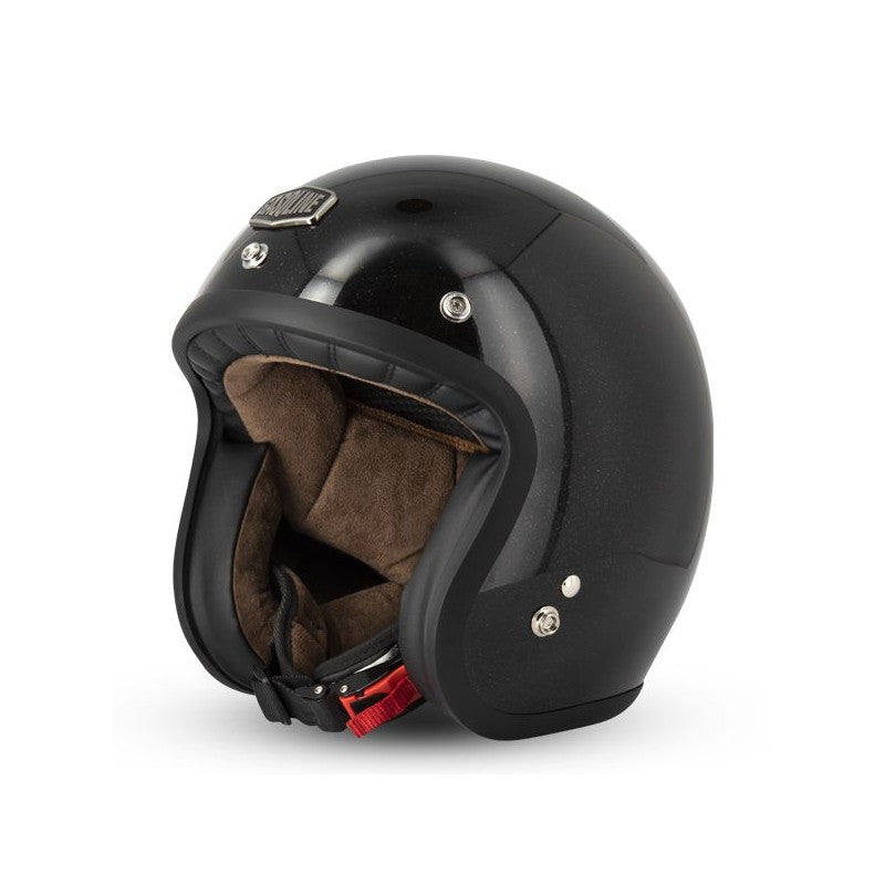 Casco Moto Gasoline S250 CAFE RACER - glitter black