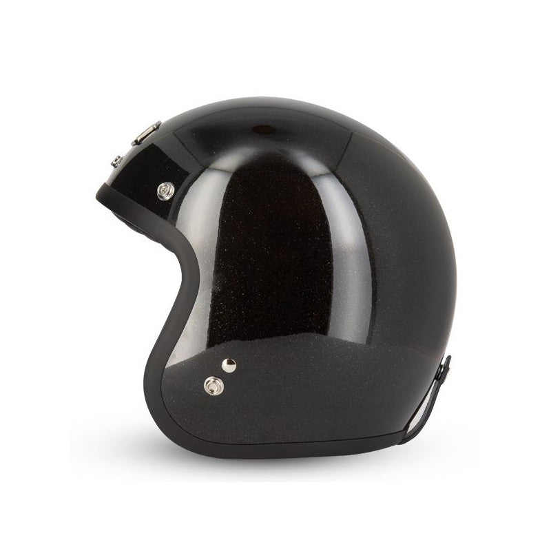 Casco Moto Gasoline S250 CAFE RACER - glitter black