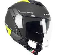 Casco Open face demi jet CGM 126G PER CITY - grafite giallo fluo opaco