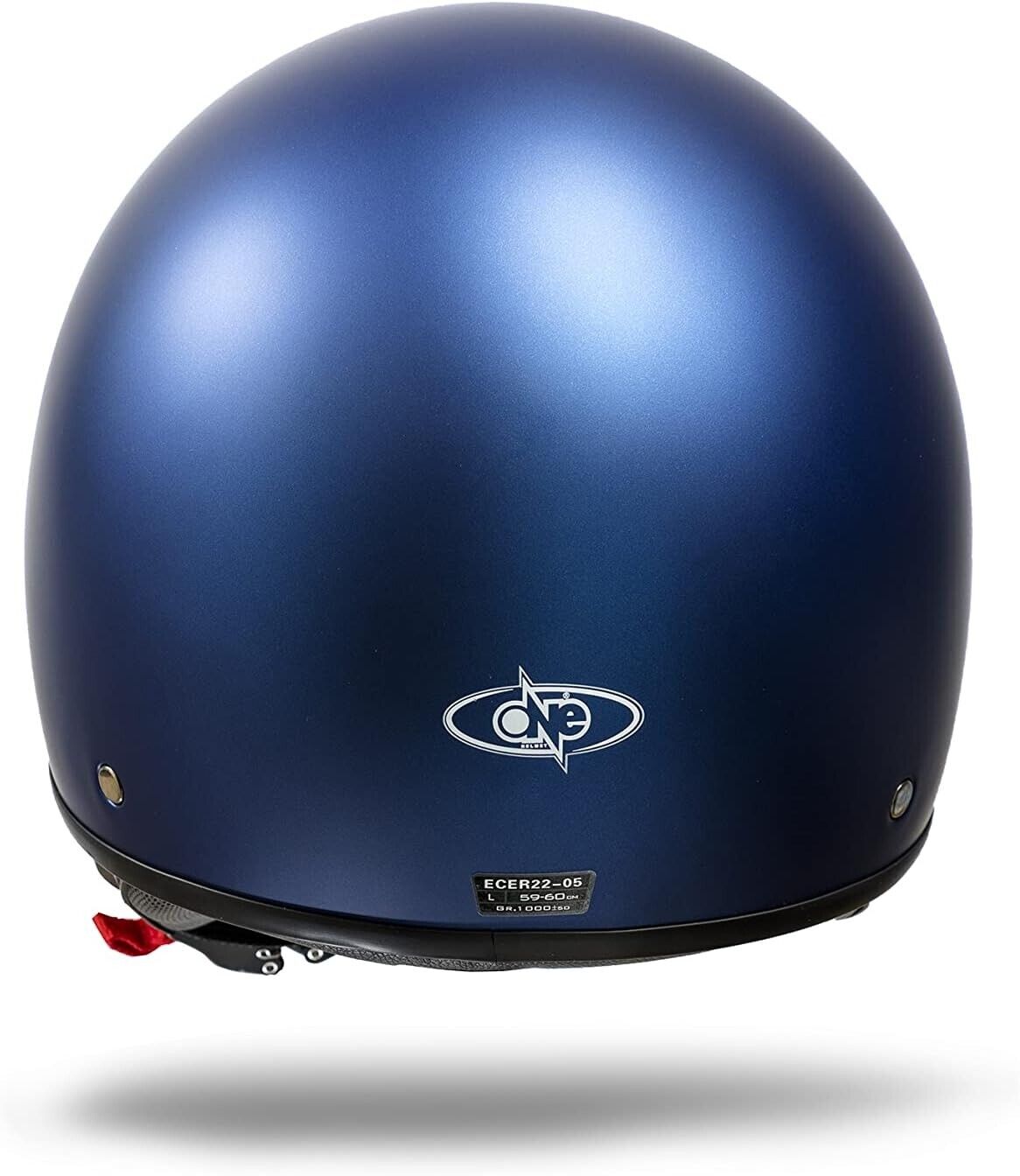 Casco Moto Demi Jet Beta One - blu opaco