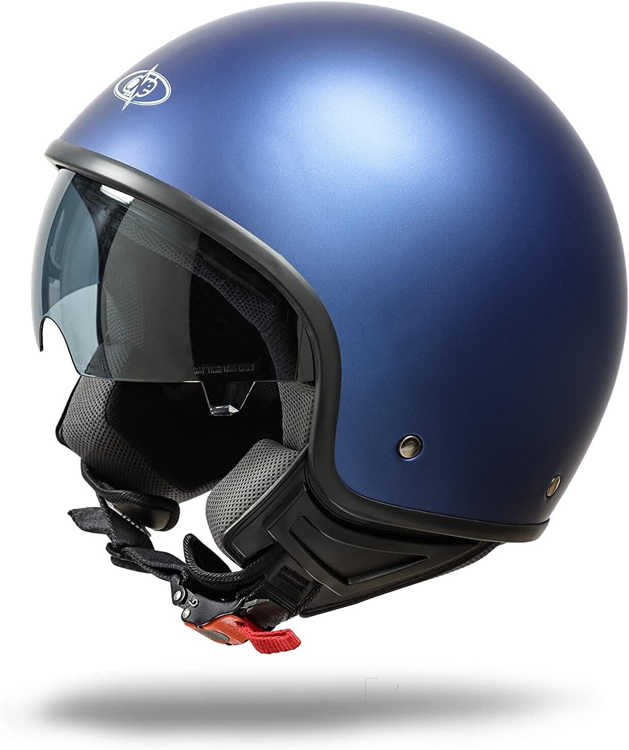 Casco Moto Demi Jet Beta One - blu opaco